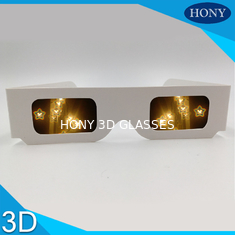 Christmas Star Smile Diffraction 3d Fireworks Glasses Customized Color Lightweight