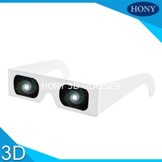 Dyfrakcja papieru 3D Fireworks Okulary Spiral 3d Holograficzne okulary w pełnym kolorze