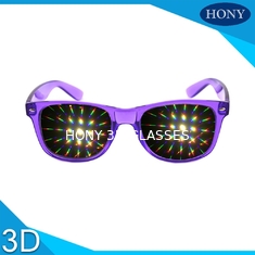 Materiały z PVC grubsze soczewki Okulary dyfrakcyjne 3D Do okularów fajerwerków Party / 3d