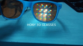 Materiały z PVC grubsze soczewki Okulary dyfrakcyjne 3D Do okularów fajerwerków Party / 3d