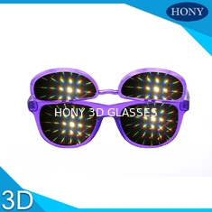 Clear 13500 lines double lens flip Up 3D Diffraction Glasses Czerwony biały fioletowy