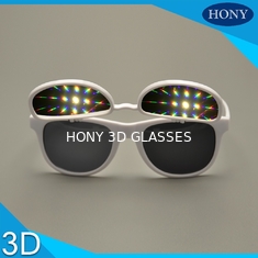 Niesamowite światła 3D dyfrakcyjne okulary z klapką w dwóch soczewkach 3d okulary fajerwerków