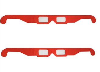 Chroma Depth Paper Okulary 3D Czerwony kolor do rysowania 3D Picture EN71 ROHS