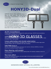 Podwójne projektory Systemy 3D Cinema Pasywny 3D Filtr spolaryzowany Transmisja Hihg