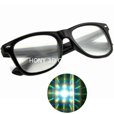 Niestandardowe okulary dyfrakcyjne 3D Okulary Rainbow Rainbow Fireworks Prism Effect