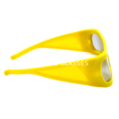 Duży rozmiar Okulary 3D Żółta ramka do kina IMAX Oglądanie filmu 3D 4D 5D