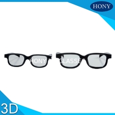 Zagęścić soczewki Liniowe spolaryzowane okulary 3D Anti UV380, składane okulary