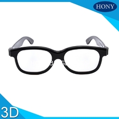 Pasywne okulary 3D Okrągłe soczewki spolaryzowane Rozmiar dla dorosłych Jednorazowe użycie