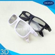 Cinema Reald Volfoni System Użyj okrągłe spolaryzowane okulary 3D Czarna niebieska biała ramka