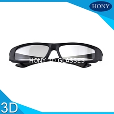 Plastikowe uniwersalne okrągłe spolaryzowane okulary 3D Pasywne okulary 3D Cinema
