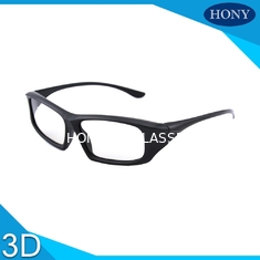 Plastikowe uniwersalne okrągłe spolaryzowane okulary 3D Pasywne okulary 3D Cinema