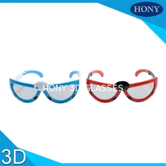 Okulary 3D dla dzieci z anty-zarysowaniem Okrągłe soczewki spolaryzowane do długiego użytkowania