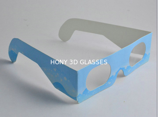 Profesjonalne papierowe okulary 3D do rozrywki / witryny podróżnej przyjaznej środowisku