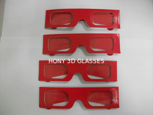 Profesjonalne papierowe okulary 3D do rozrywki / witryny podróżnej przyjaznej środowisku