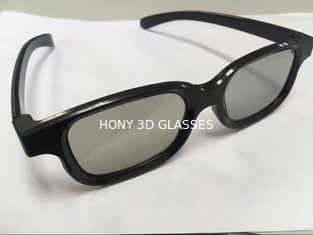 Wielokrotnego użytku plastikowe okrągłe spolaryzowane okulary 3D do kina z anty-zarysowania obiektywu