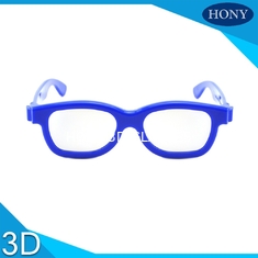 Plastikowe okulary spolaryzowane 3D, jednorazowe okulary z kolorową ramką