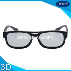 Pasywne liniowe spolaryzowane okulary 3D Plastikowa rama z tworzywa sztucznego do kina