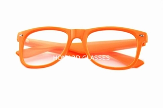 Okulary 3D Fireworks, promocja Pomarańczowa ramka Okulary do noszenia okularów