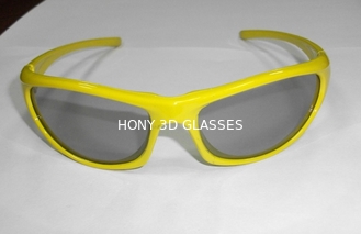 Modne plastikowe okrągłe spolaryzowane okulary 3D do kina CE EN71
