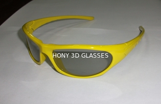Modne plastikowe okrągłe spolaryzowane okulary 3D do kina CE EN71