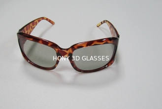 PC plastikowe okrągłe spolaryzowane okulary 3d z ramą okulary przeciwsłoneczne
