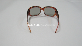PC plastikowe okrągłe spolaryzowane okulary 3d z ramą okulary przeciwsłoneczne