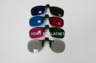 Clip On plastikowe czerwone zielone okulary 3D dla Look 3D Picture And Movie