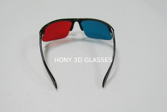 Anaglyph Plastic Red Cyan Okulary 3D, wielokrotnego użytku okulary polaryzacyjne