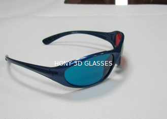 Czerwone cyjan niebieskie okulary 3D Pc plastikowe ramki na trójwymiarowy film 3D