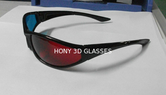 Ekologiczne plastikowe czerwone cyjan okulary 3D spolaryzowane na wygląd 3d filmu