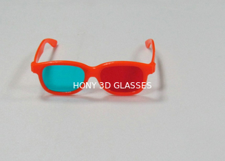 Kolorowe dzieci plastikowe czerwone cyjan okulary 3d z soczewkami 1.6 mm