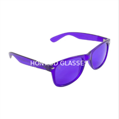 Przeciwko UVA kolorowe okulary przeciwsłoneczne Chakra poprawiające nastrój okulary przeciwsłoneczne z ramką PC