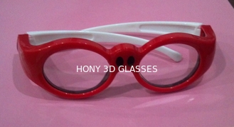 Czerwony ładowalny aktywny pasywny 3d okulary LCD emitera dla bieżących filmów