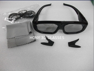 Aktywne okulary 3D dla dorosłych / dzieci Okulary z tworzywa sztucznego do kina domowego, standard Rohs FCC