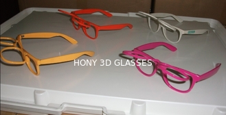 Okulary 3D Fireworks, promocja Pomarańczowa ramka Okulary do noszenia okularów