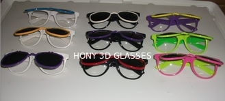 Plastikowe dyfrakcyjne okulary 3D moda Ramka Dostosowane logo Druk 12 kolorów