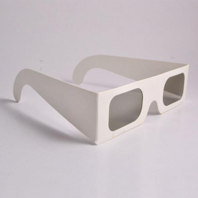 Okulary ChromaDepth 3D-biała tektura-chromowana głębia, papierowa przezroczysta soczewka chromadeptyczna okulary 3D