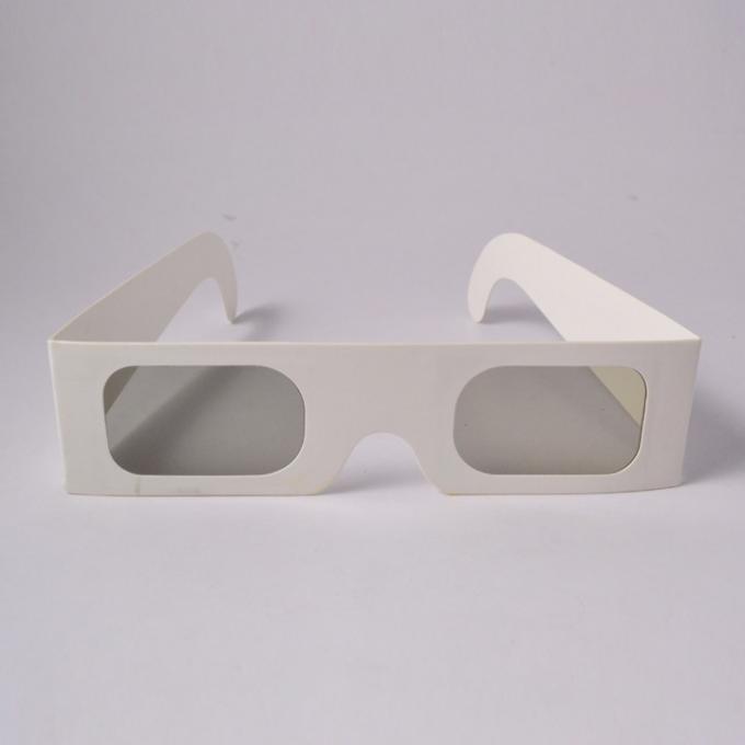 Okulary ChromaDepth 3D-biała tektura-chromowana głębia, papierowa przezroczysta soczewka chromadeptyczna okulary 3D