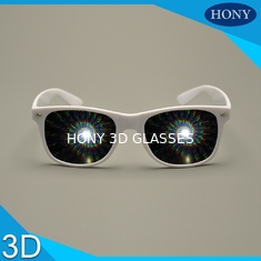 Strona 3D dyfrakcji okularów spiralnych efekt dyfrakcji fajerwerków okulary 3d