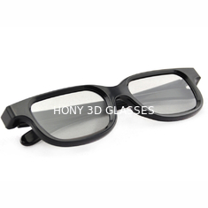 Prawdziwe D Okrągłe spolaryzowane okulary 3D Własne logo Drukuj EN71 3d Gogle do telewizora