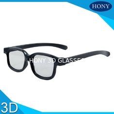 Okrągłe spolaryzowane okulary 3D z ramką ABS dla dorosłych