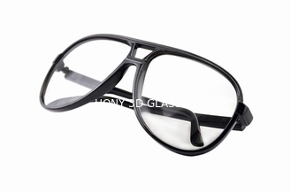 Zmywalne plastikowe okulary 3D Okrągłe spolaryzowane dla filmu Reald Or Masterimage