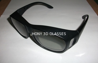 Spersonalizowane plastikowe okulary 3D spolaryzowane, okrągłe okulary polaryzacyjne