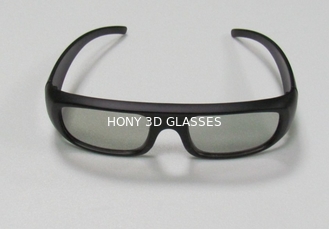 Wykonaj niestandardowe logo Plastikowe, pasywne okrągłe spolaryzowane okulary 3D Real D dla kin