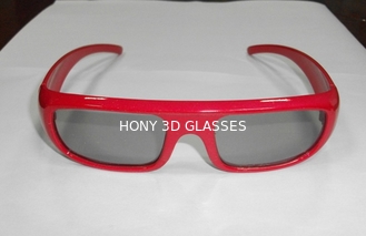 Wykonaj niestandardowe logo Plastikowe, pasywne okrągłe spolaryzowane okulary 3D Real D dla kin