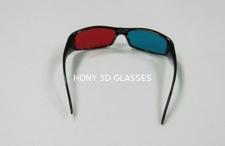 1.6mm Soczewki PET Plastikowe czerwone cyjanowe okulary 3D do gier komputerowych, film