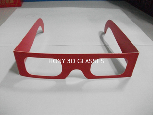 Papierowe okulary rozdzielające widma jednorazowe do zdjęć 3D, rozmiar 143x37mm