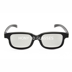 Real D Okrągłe spolaryzowane okulary 3D z plastikową ramką ABS