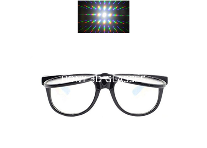 Plastikowe podwójne fajerwerki 3D dyfrakcyjne okulary na świąteczny pokaz laserowy i zabawne przyjęcie