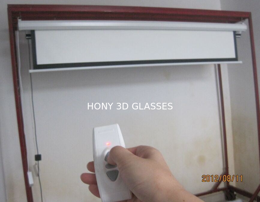 Ekran projekcyjny 2D 3D ze srebrnym ekranem, ekran pilota elektrycznego
